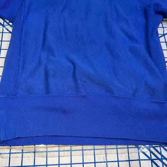 Vintage Champion Reverse Weave Warmup Sweatshirt Size Small Blue Pullover - Picture 6 of 10
